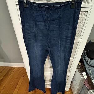No Boundaries Dark Blue Flare Jeans